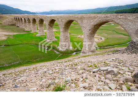 Grassland and Taushubetsu River Bridge 58787694