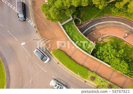 13 Oct 2019 Red brick on the ground of top view 58787821