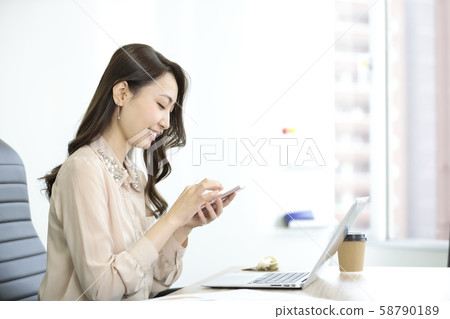 Office Business Scene Female Japanese Office Business Scene Female Japanese 58790189