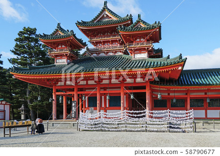 Heian Shrine White Tiger Tower Heian Shrine White Tiger Tower 58790677