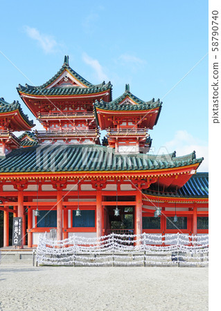 Heian Shrine White Tiger Tower Heian Shrine White Tiger Tower 58790740