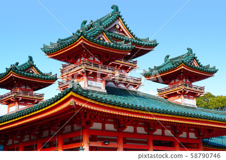 Heian Shrine White Tiger Tower Heian Shrine White Tiger Tower 58790746