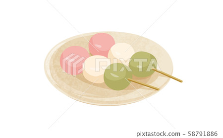 三色餃子 58791886