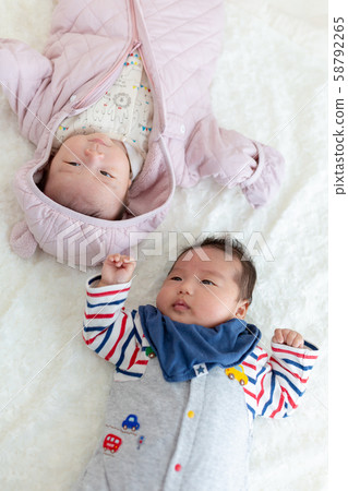 2 months old baby 2 people 2 months old baby 2 people 58792265