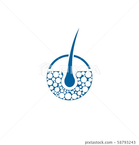 hair treatments vector icon illustration 58793243