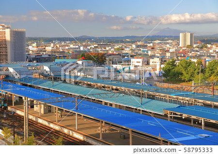 JR Aomori Station and Aomori city area JR Aomori Station and Aomori city area 58795333