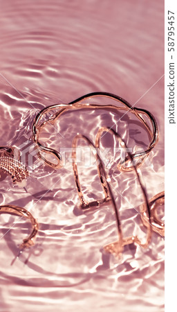 Rose gold bracelets, earrings, rings, jewelery on Rose gold bracelets, earrings, rings, jewelery on 58795457