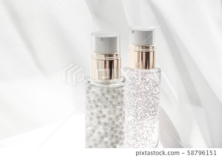 Skincare serum and make-up primer gel bottle, Skincare serum and make-up primer gel bottle, 58796151