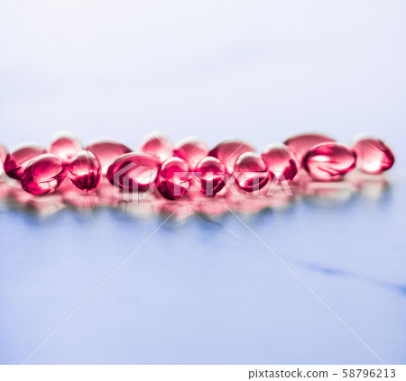 Red pills for healthy diet nutrition, supplements 58796213