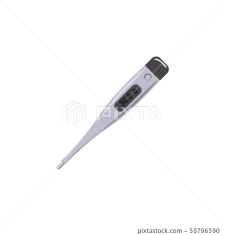 Color vector image. Electronic thermometer medicine and healthcare 58796590