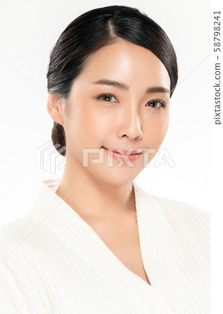 Beautiful Young Asian Woman with Clean Fresh Skin, 58798241