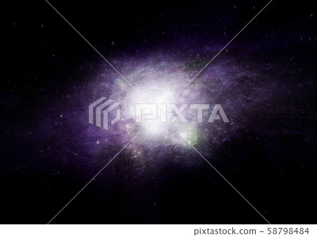 Stars, dust and gas nebula in a far galaxy Stars, dust and gas nebula in a far galaxy 58798484