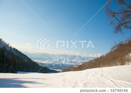 Landscape and Mountain view of Nozawa Onsen in Landscape and Mountain view of Nozawa Onsen in 58798546