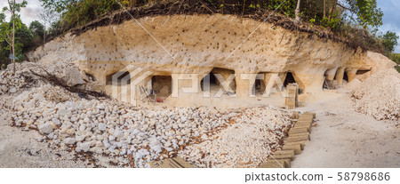 Limestone quarry. mining of limestone gravel for construction Limestone quarry. mining of limestone gravel for construction 58798686