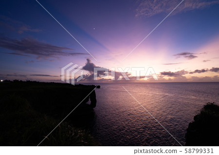 Okinawa Manzamo evening view Okinawa Manzamo evening view 58799331