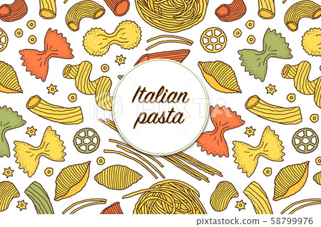flyer with pasta 58799976
