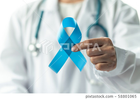 November light blue ribbon, Stock image