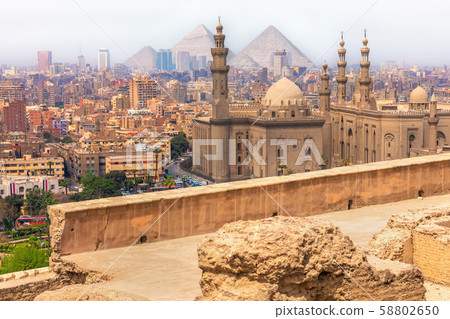 Cairo view, the Mosque-Madrassa of Sultan Hassan 58802650