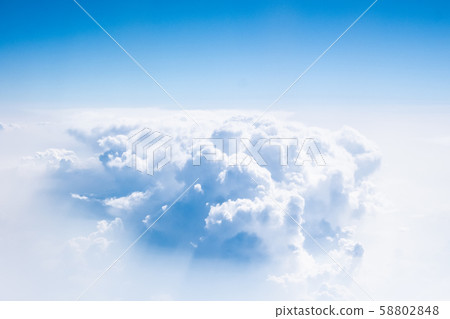 Cumulus floating in the air 58802848