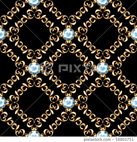 Seamless luxury golden pattern Seamless luxury golden pattern 58803751