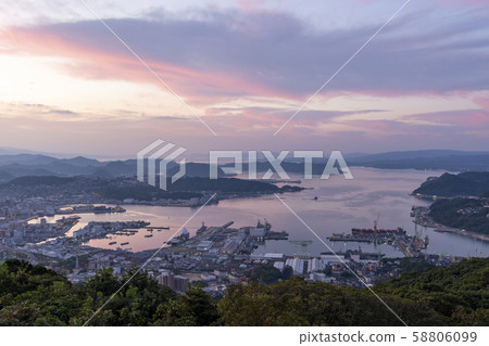 [Nagasaki Prefecture] Sasebo City Sunrise 58806099