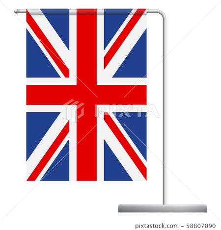 United Kingdom flag on pole icon 58807090