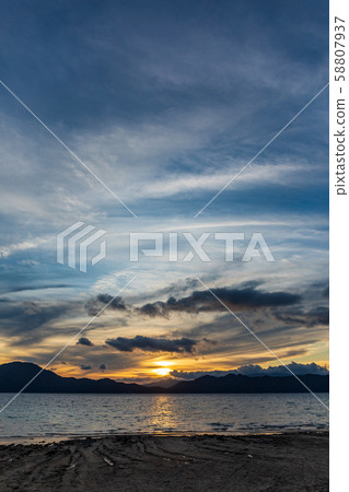 Tazawa Lake at dusk 58807937