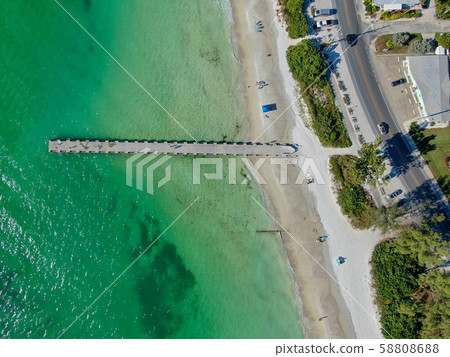 Cortez beach and little pier, Anna Maria Island Cortez beach and little pier, Anna Maria Island 58808688