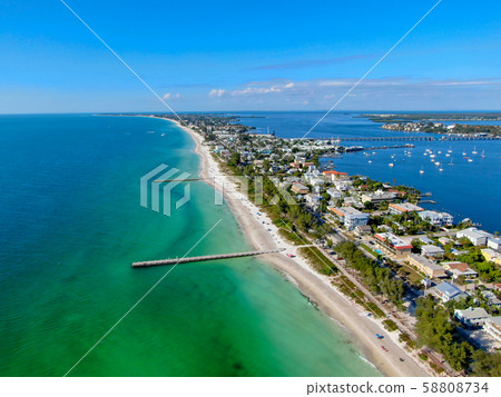 Cortez beach and little pier, Anna Maria Island 58808734