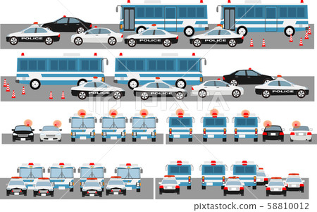 Convoy and police car 58810012