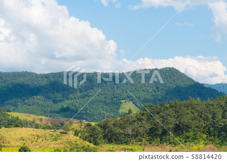 Mountain and sky. Mountain and sky. 58814420