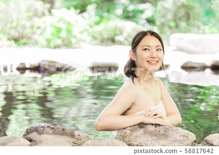 Hot spring women's journey 58817642