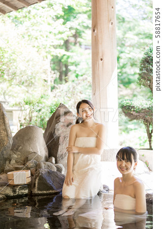 Hot spring women's journey 58817654