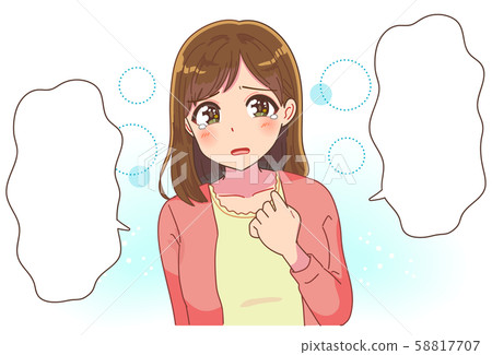 可愛的小女孩浪漫約會 58817707