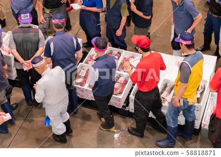 Numazu Port, Shizuoka Prefecture, Fish Market Auction Numazu Port, Shizuoka Prefecture, Fish Market Auction 58818871