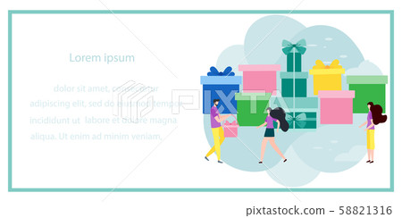 New Year Christmas Birthday people gift Holiday New Year Christmas Birthday people gift Holiday 58821316