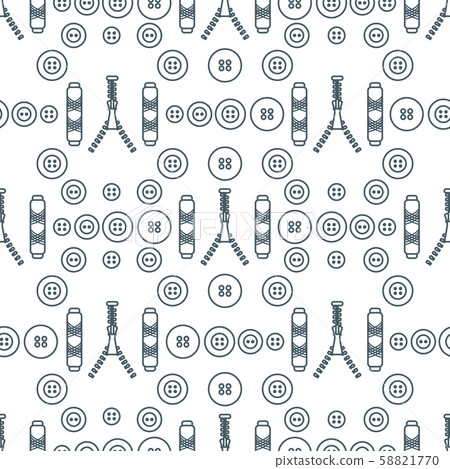 Sewing and needlework seamless pattern Sewing and needlework seamless pattern 58821770