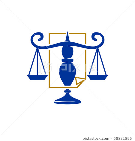 Law Justice Firm Balance Scale Paper logo Design Law Justice Firm Balance Scale Paper logo Design 58821896