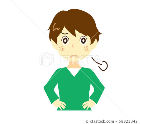 A man who is amazed and sighs A man who is amazed and sighs 58823342