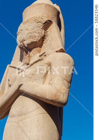 Statue of Ramesses II in ancient Temple of Karnak Statue of Ramesses II in ancient Temple of Karnak 58823546