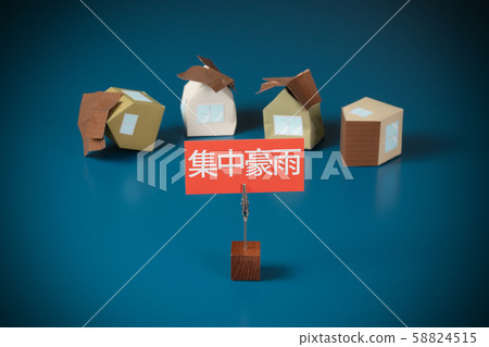 災害圖像集中大雨 災害圖像集中大雨 58824515