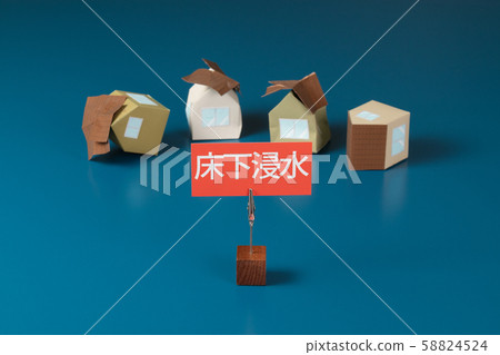 災害圖像地板被淹 58824524