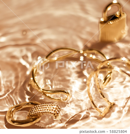 Golden bracelets, earrings, rings, jewelery on Golden bracelets, earrings, rings, jewelery on 58825804