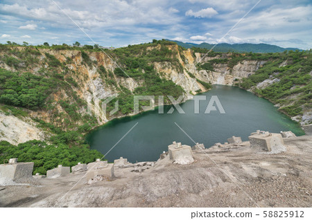 Grand Canyon of Chonburi -Abandoned sand mining. A 58825912