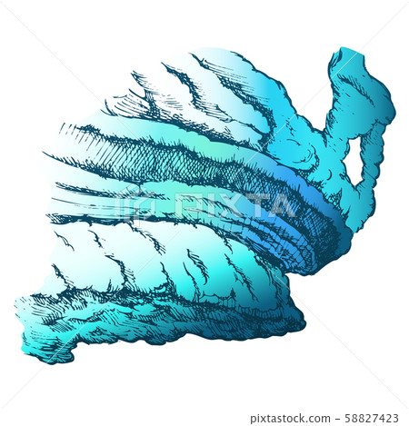 Cloud Of Stormy And Scary Weather Retro Vector Cloud Of Stormy And Scary Weather Retro Vector 58827423