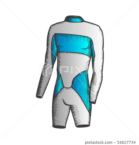 Surfer Swimming Suit For Man Color Vector Surfer Swimming Suit For Man Color Vector 58827734