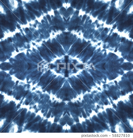 Tie dye shibori seamless pattern. Watercolour Tie dye shibori seamless pattern. Watercolour 58827810