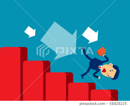 Economic recession. Concept business vector 58828225