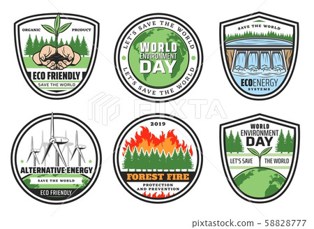Earth, environment and ecology icons Earth, environment and ecology icons 58828777