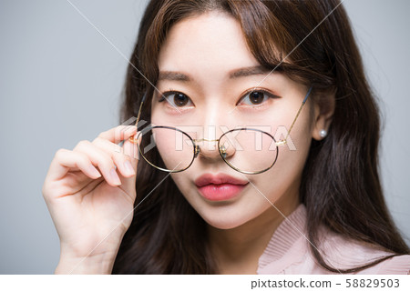 Female business glasses Female business glasses 58829503